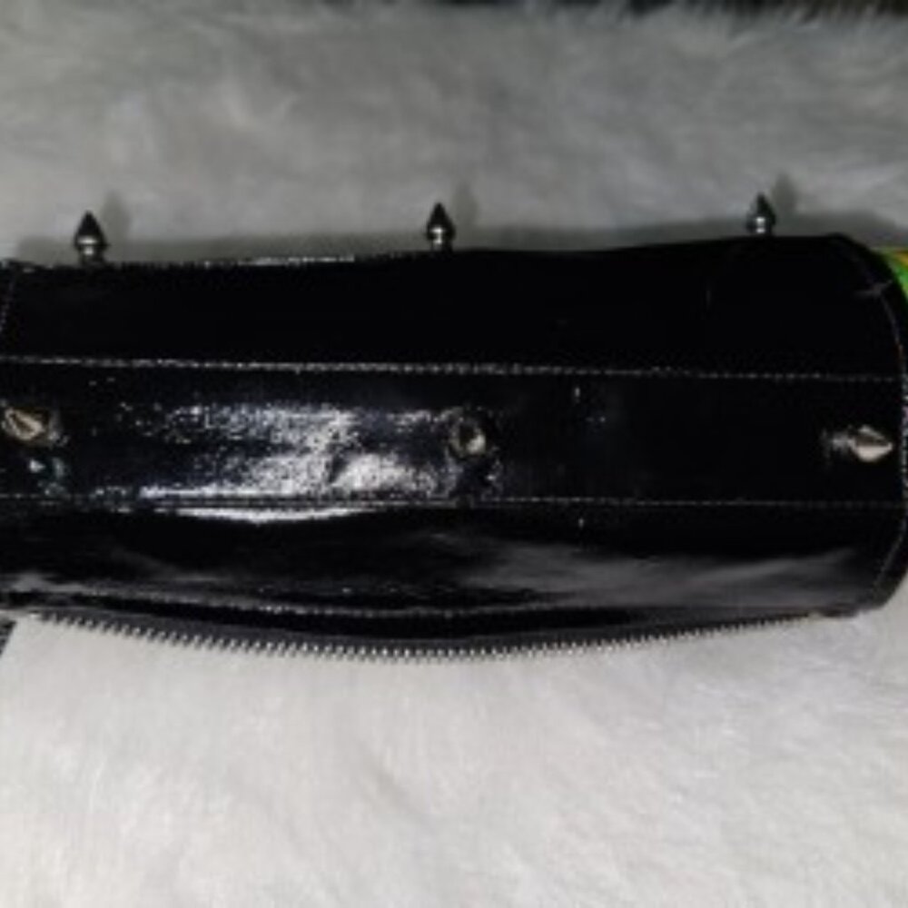 NWT L/XL LIP SERVICE MENS BLACK PVC W/SPIKES GAUNTLET/ARMBAND - Picture 5 of 14